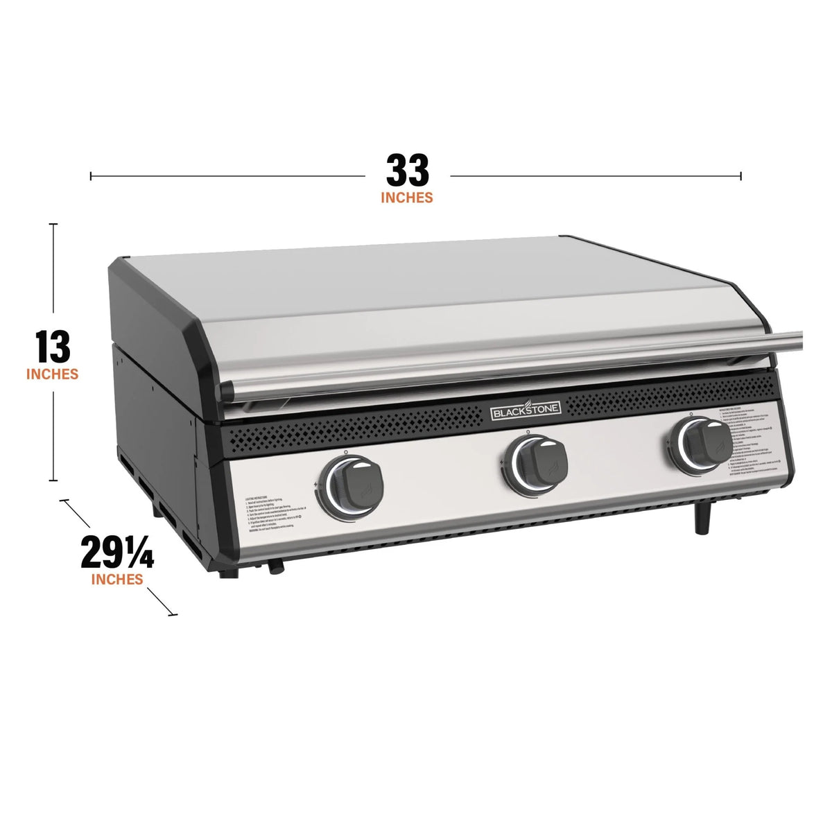 28" Drop-in Griddle with Hood (Propane)