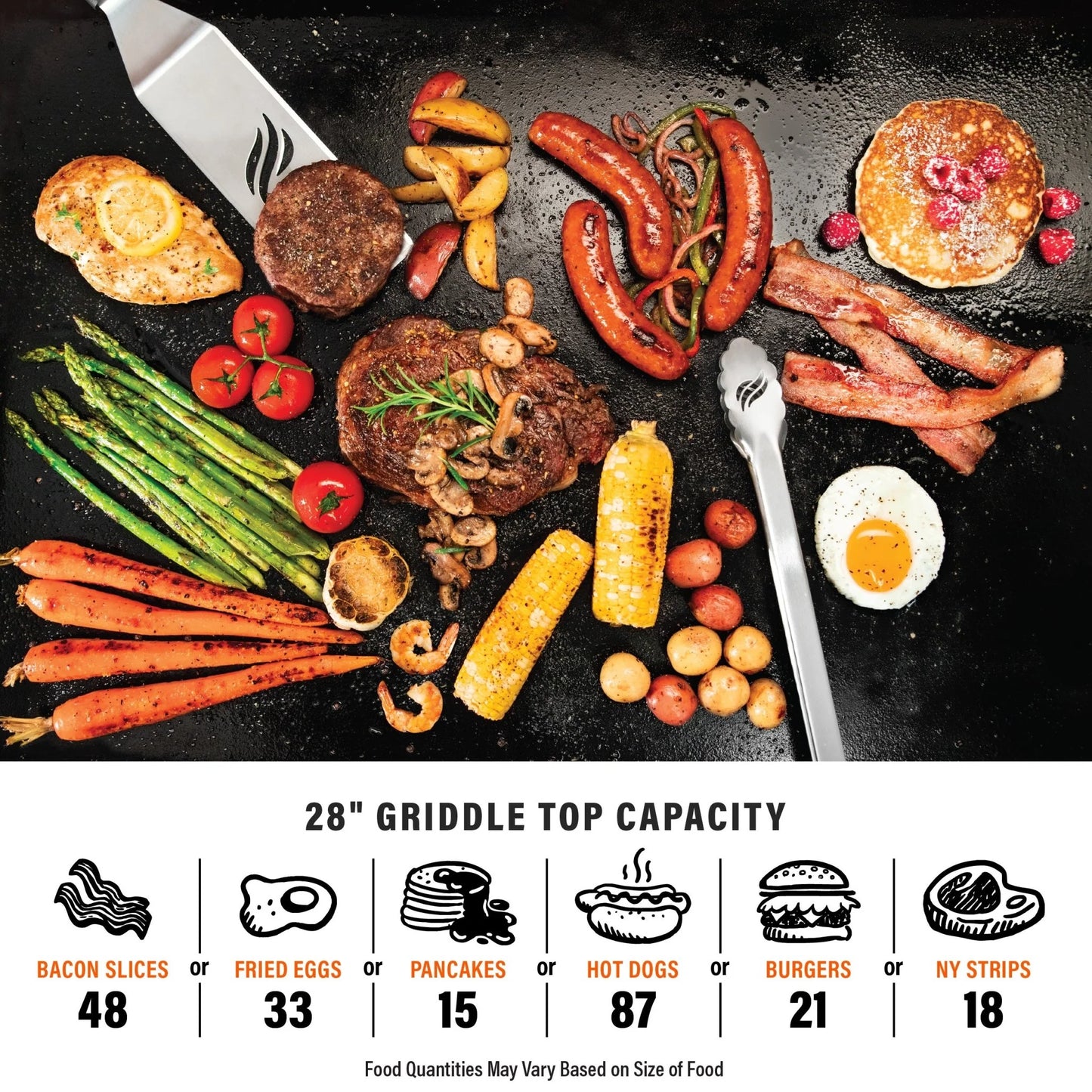28" Griddle with Hood