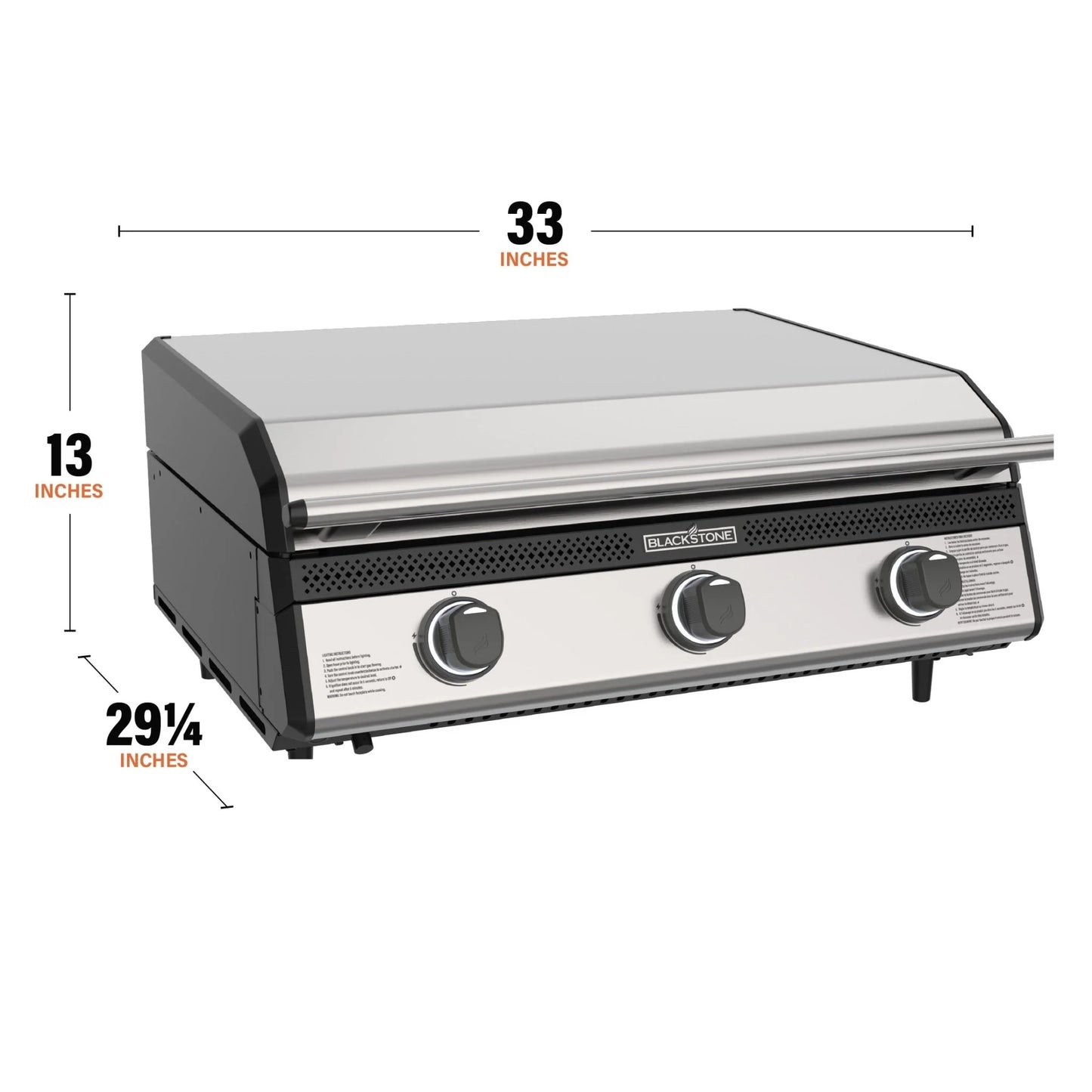28" Drop-in Griddle with Hood (Propane)