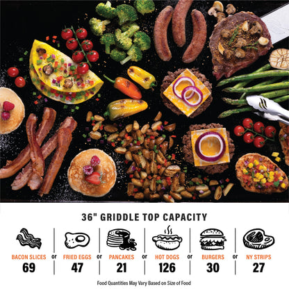 36" Griddle with Hard Cover Bundle