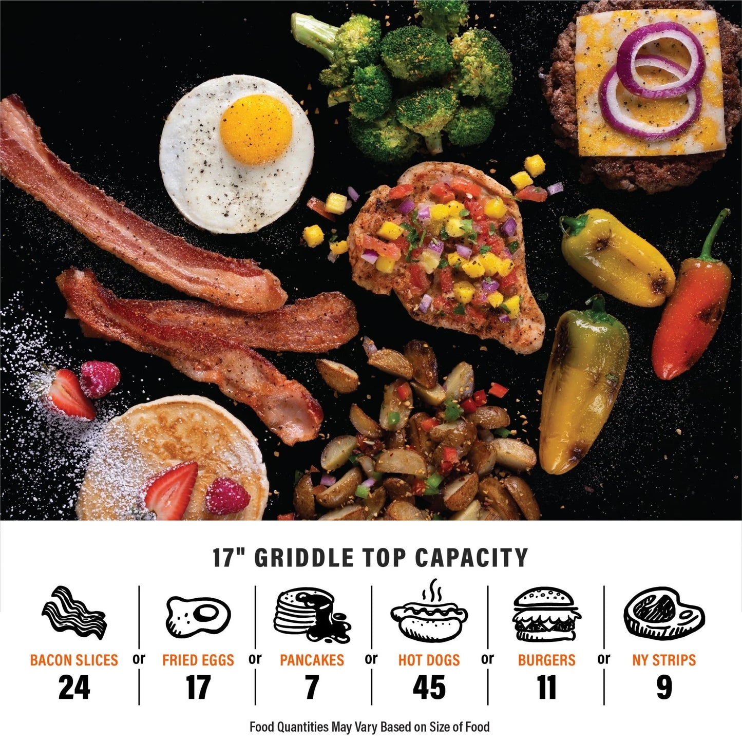 Adventure Ready 17in Griddle with Flexfold Legs
