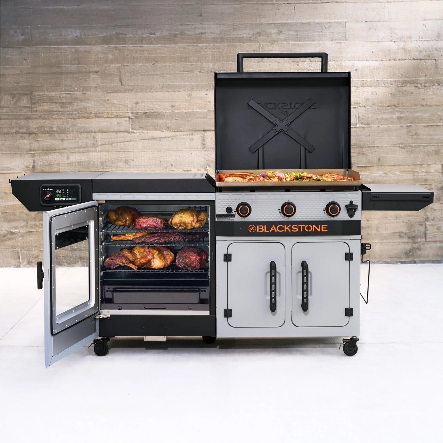 28" XL Griddle Vertical Pellet Smoker Combo