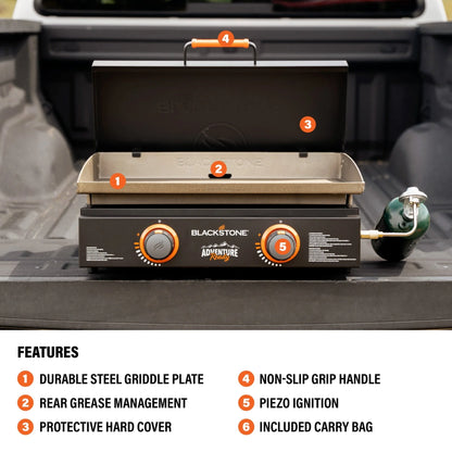 22" Griddle with Hard Cover Bundle