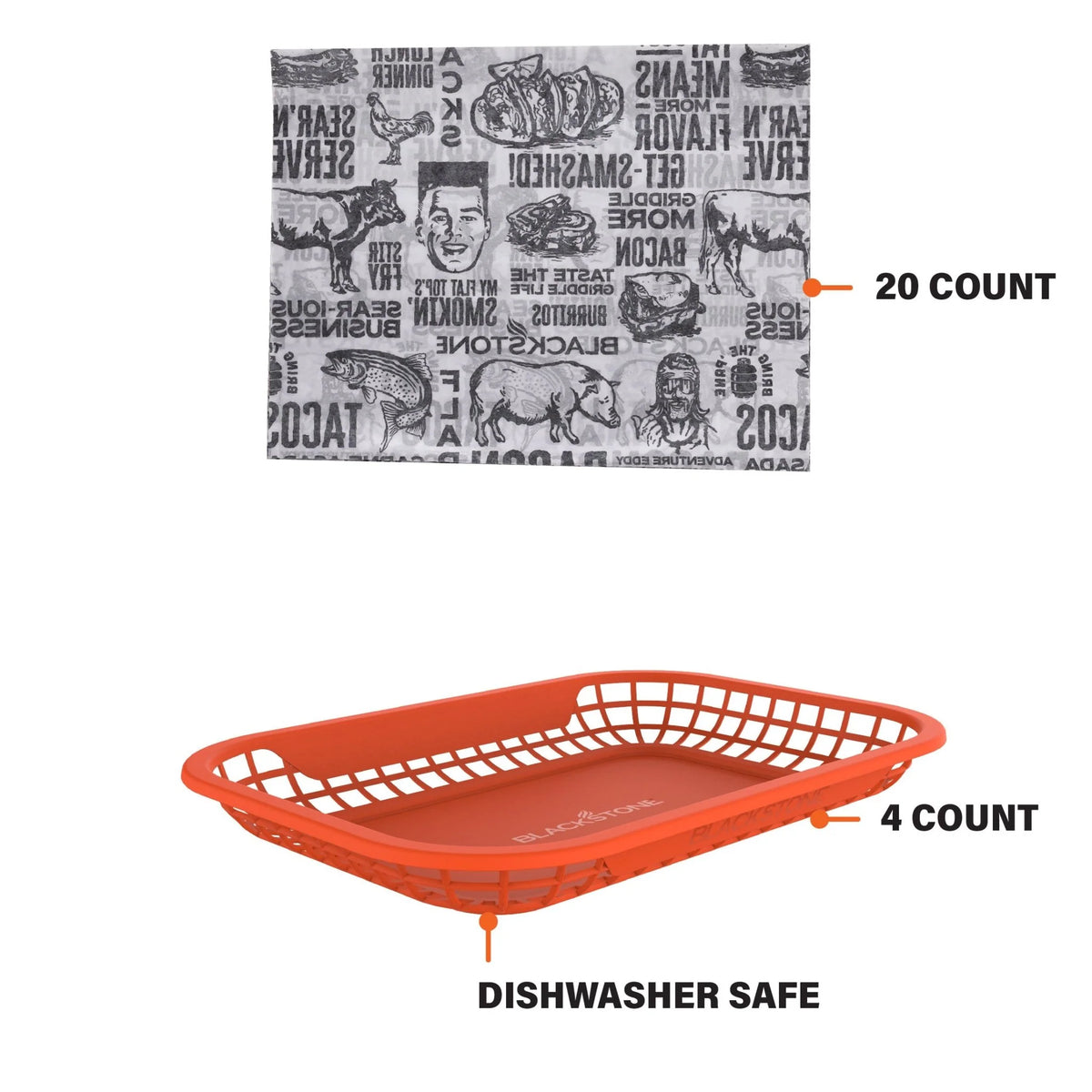 Burger Baskets with Basket Liners