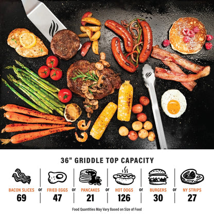 36” Griddle with Hood (Natural Gas)