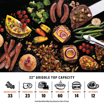 Adventure Ready 22” Griddle with Flexfold Legs