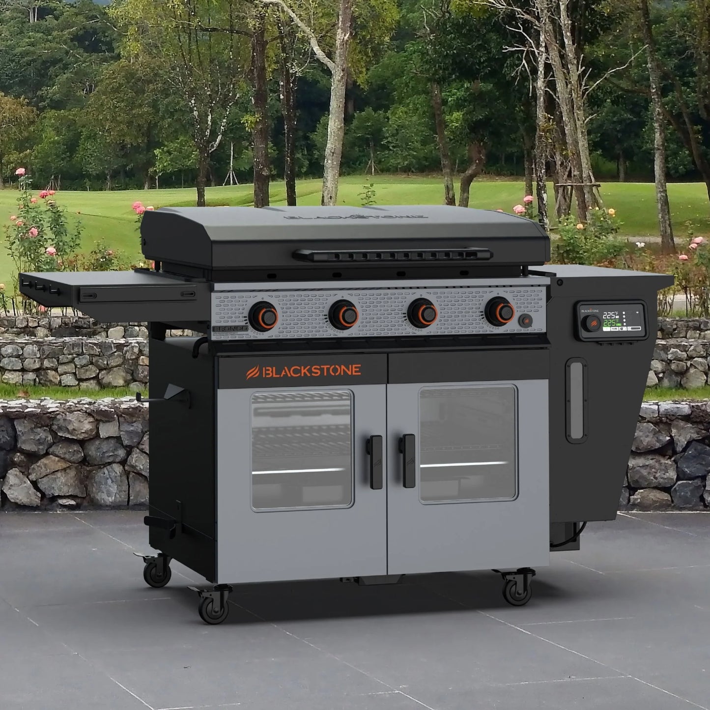 Bronco 36” Griddle Vertical Pellet Smoker Combo