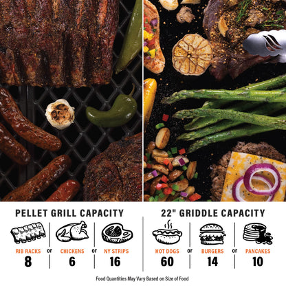 22" XL Griddle Pellet Grill Combo Bundle