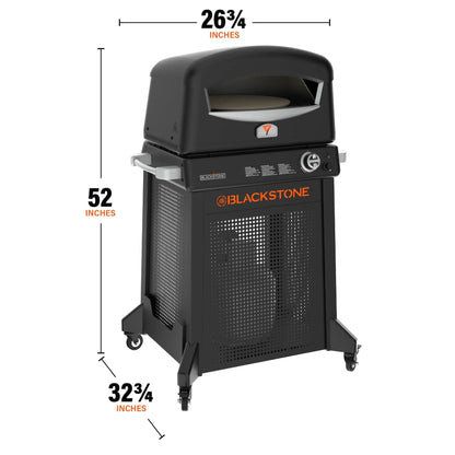 Pizza Oven with Mobile Cart