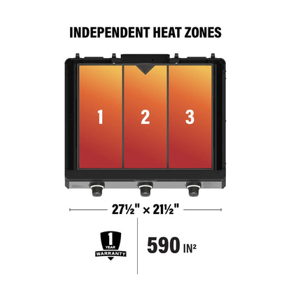 28" Drop-in Griddle with Hood (Propane)