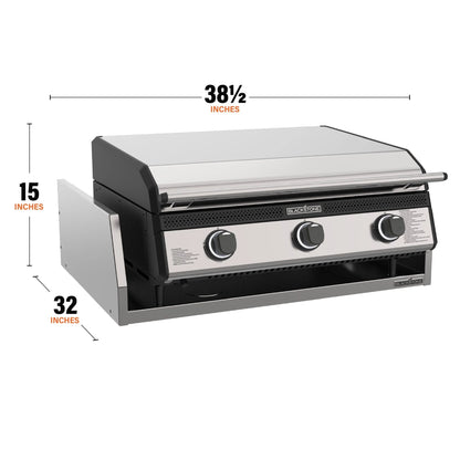 28” Drop-in Griddle with Hood & Insulating Jacket