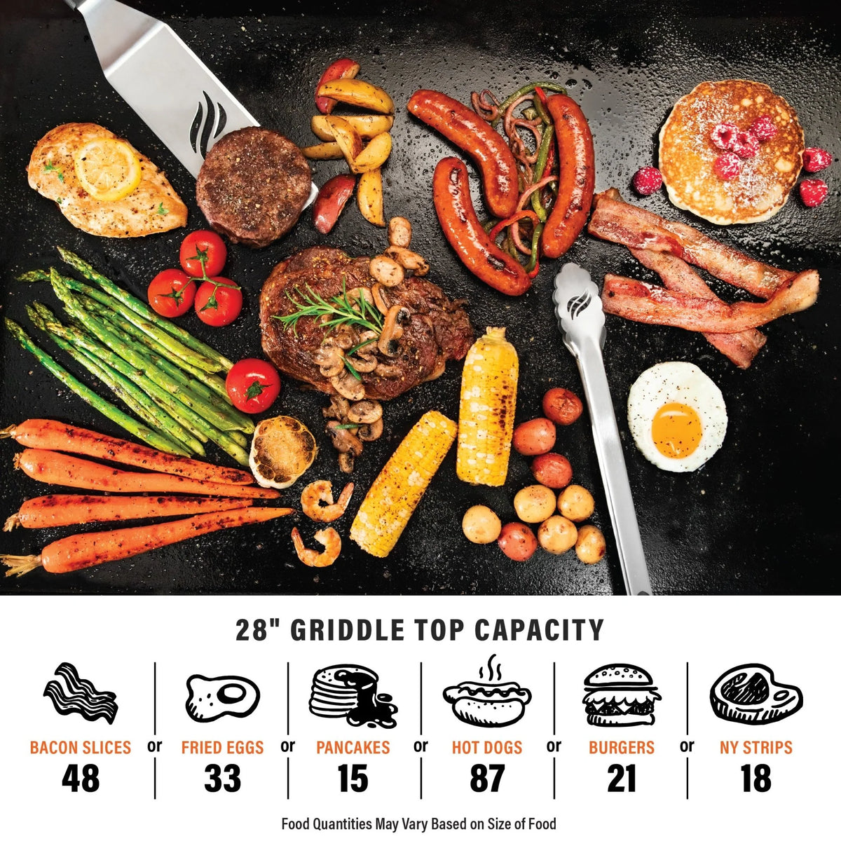 28" Griddle with Hard Cover