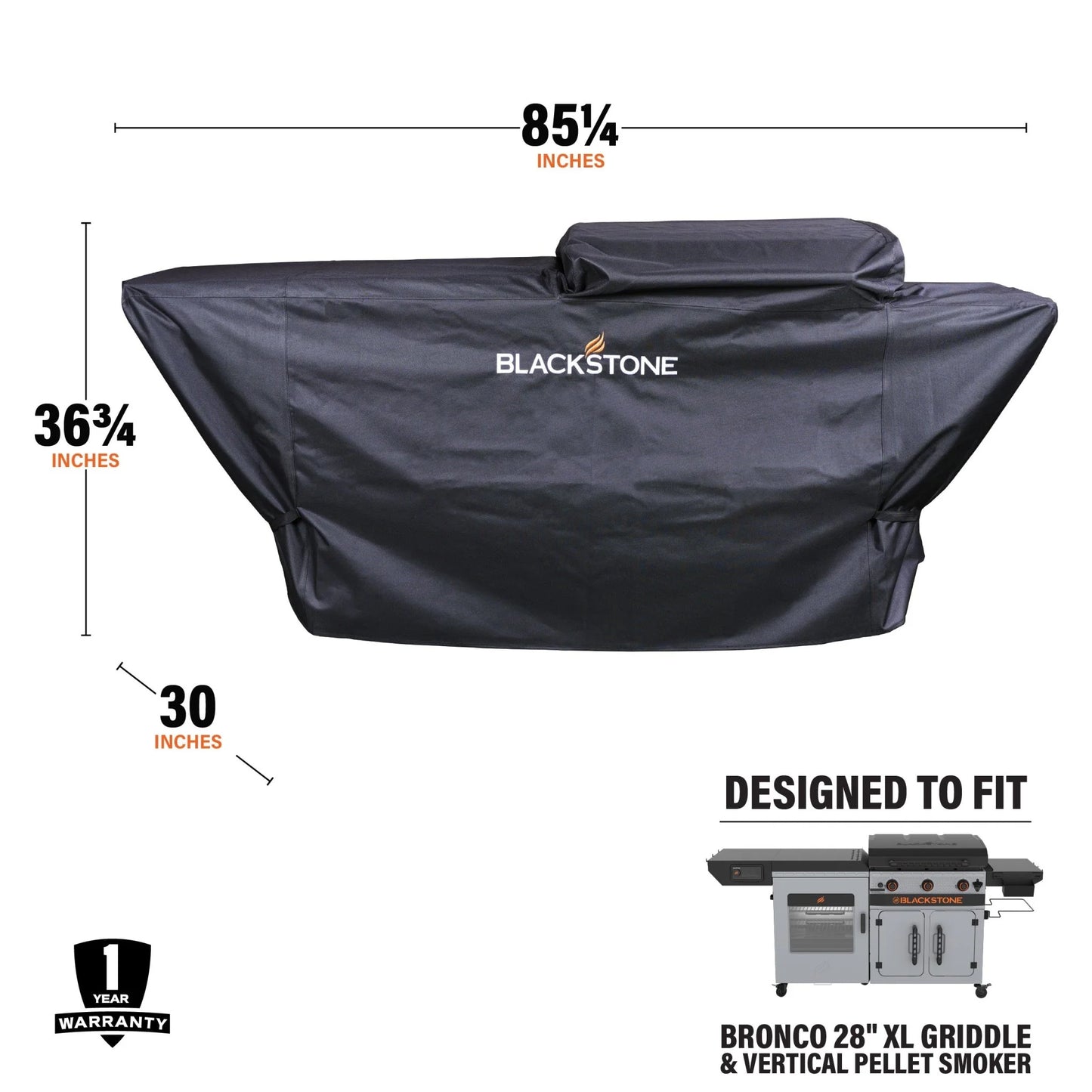 Bronco 28” XL Griddle Vertical Pellet Smoker Combo Cover