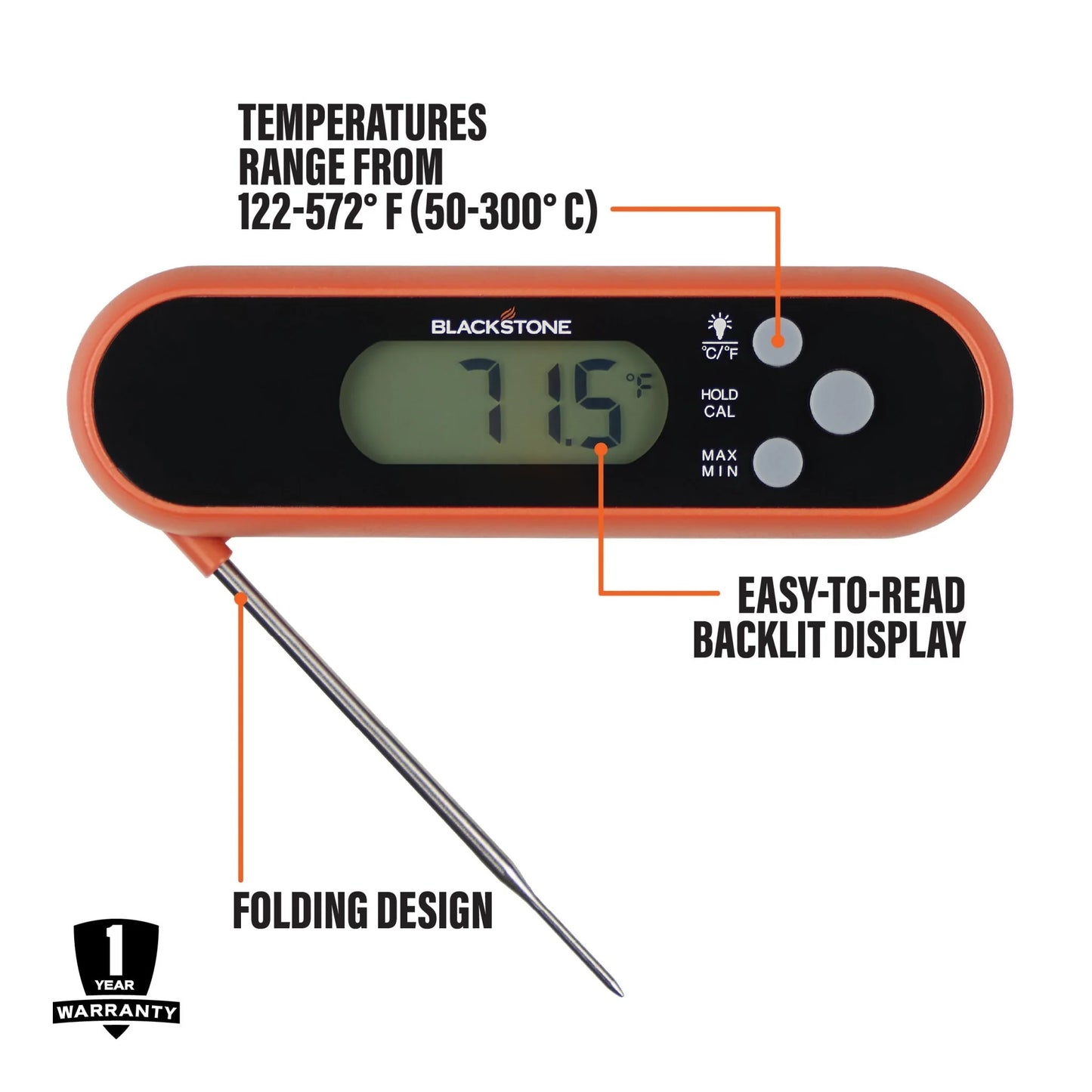 Folding Probe Thermometer