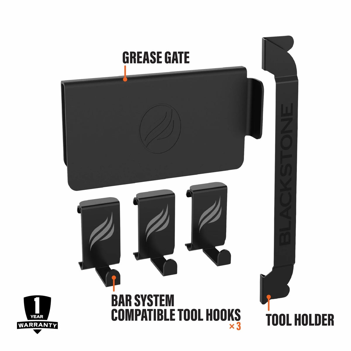 Culinary BAR System Tool Hooks, Grease Gate, and Tool Holder