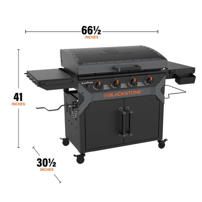 Iron Forged 36” Griddle with Cabinet